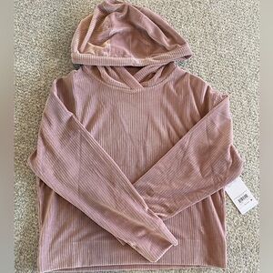 Tavi brushed rib pullover hoodie primrose new with tags